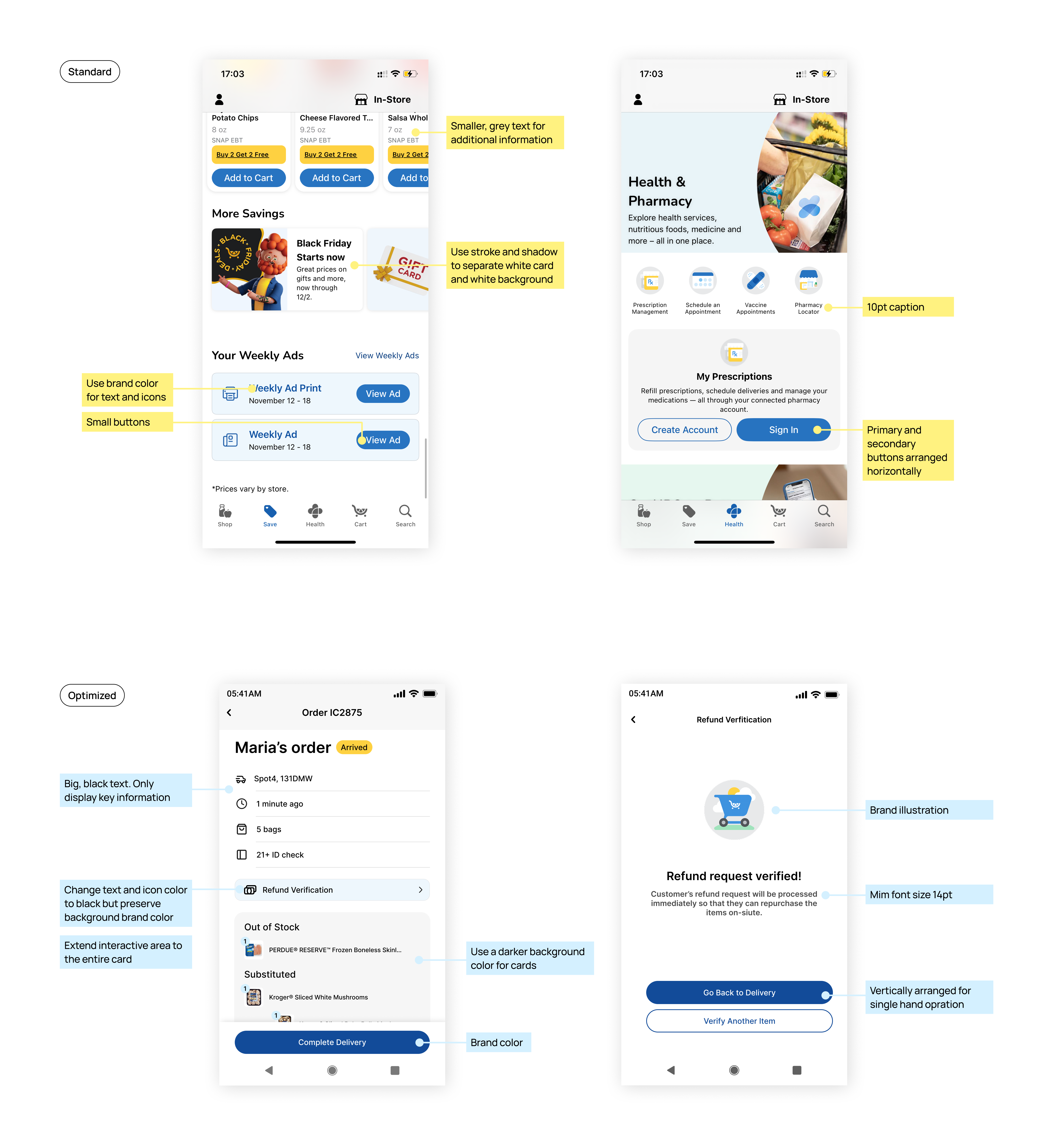 Kroger UI brand customization